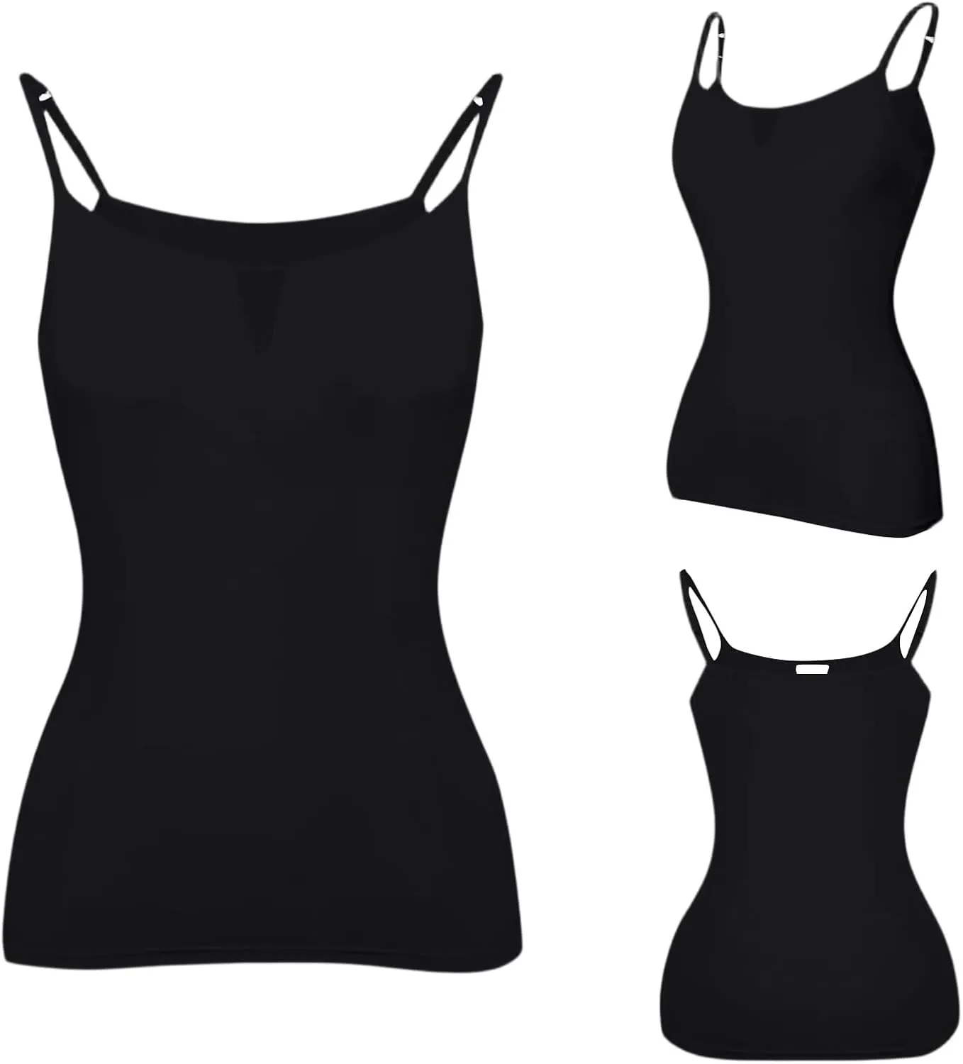 Tank Top for Women 2025 Summer Casual Basic Sleeveless Camisole Tops with Built in Bra Womens Undershirts