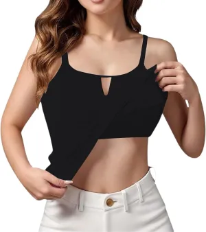 Tank Top for Women 2025 Summer Casual Basic Sleeveless Camisole Tops with Built in Bra Womens Undershirts