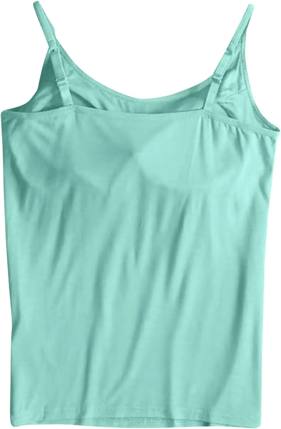 Tank Top for Women 2025 Summer Casual Basic Sleeveless Camisole Tops with Built in Bra Womens Undershirts