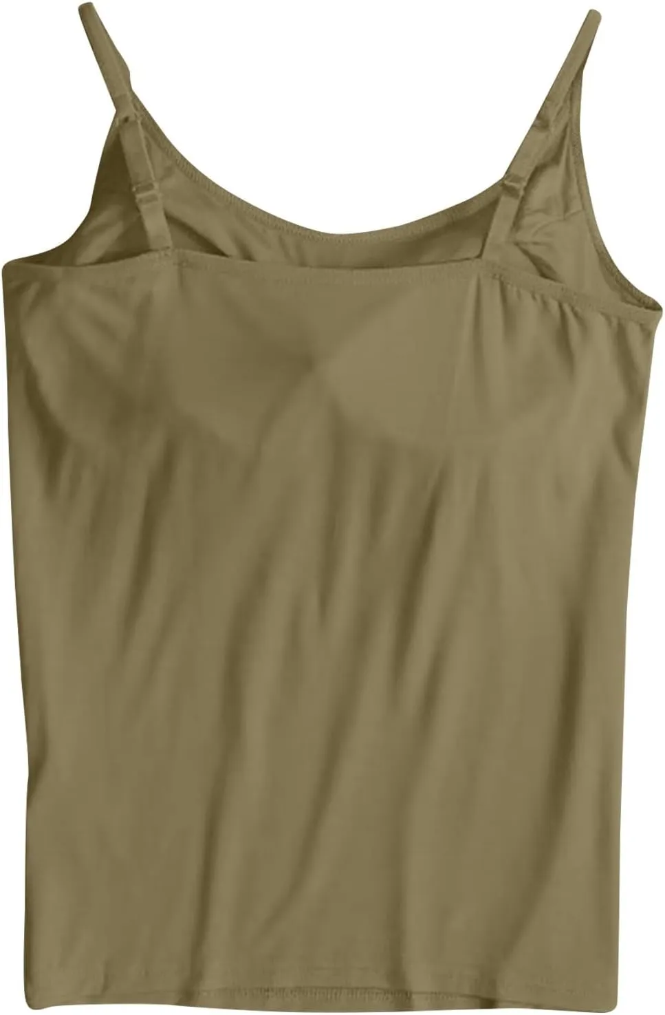 Tank Top for Women 2025 Summer Casual Basic Sleeveless Camisole Tops with Built in Bra Womens Undershirts