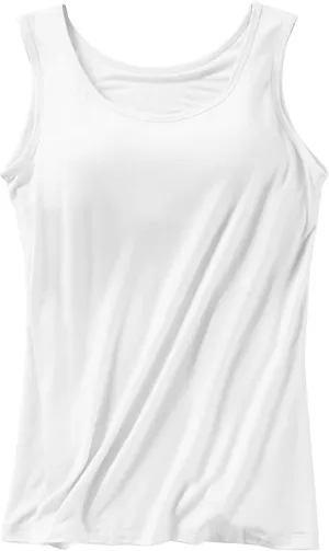 Tank Top with Built in Bra for Women 2025 Casual Summer Sleeveless Tops Basic Padded Tanktops Workout Yoga Shirts