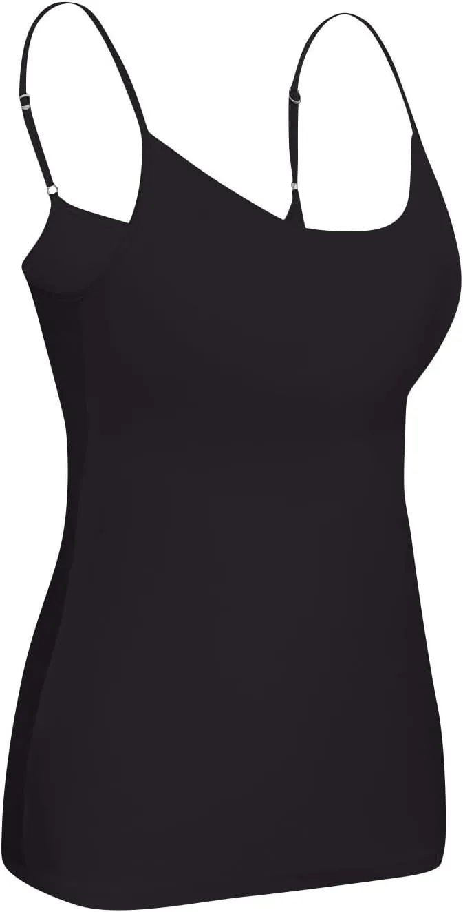 Tank Top with Built in Bra for Women 2025 Summer Basic Padded Tanktops Workout Yoga Shirts