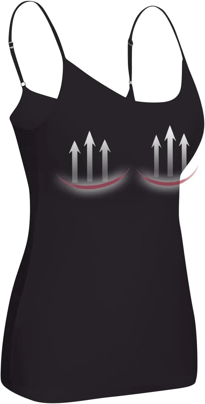 Tank Top with Built in Bra for Women 2025 Summer Basic Padded Tanktops Workout Yoga Shirts