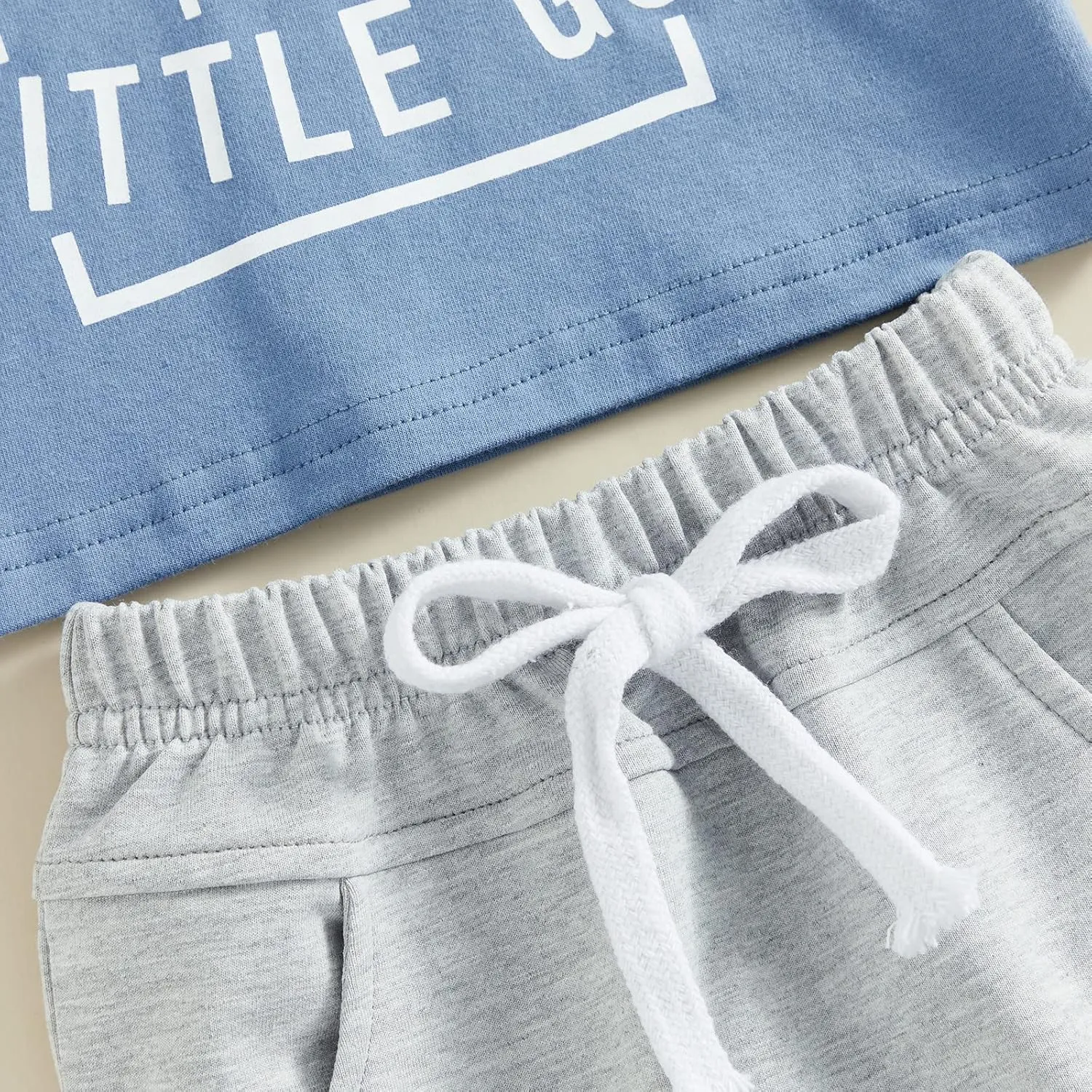 Toddler Baby Boy Summer Outfit Short Sleeve Letter Print T Shirt Top and Casual Shorts Set Cute Infant Newborn Clothes
