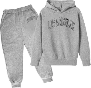 Toddler Boy's Sets Hooded Pullover And Jogger Sweatpants Suits Casual Fall Winter Letter Print Tracksuits Outfits