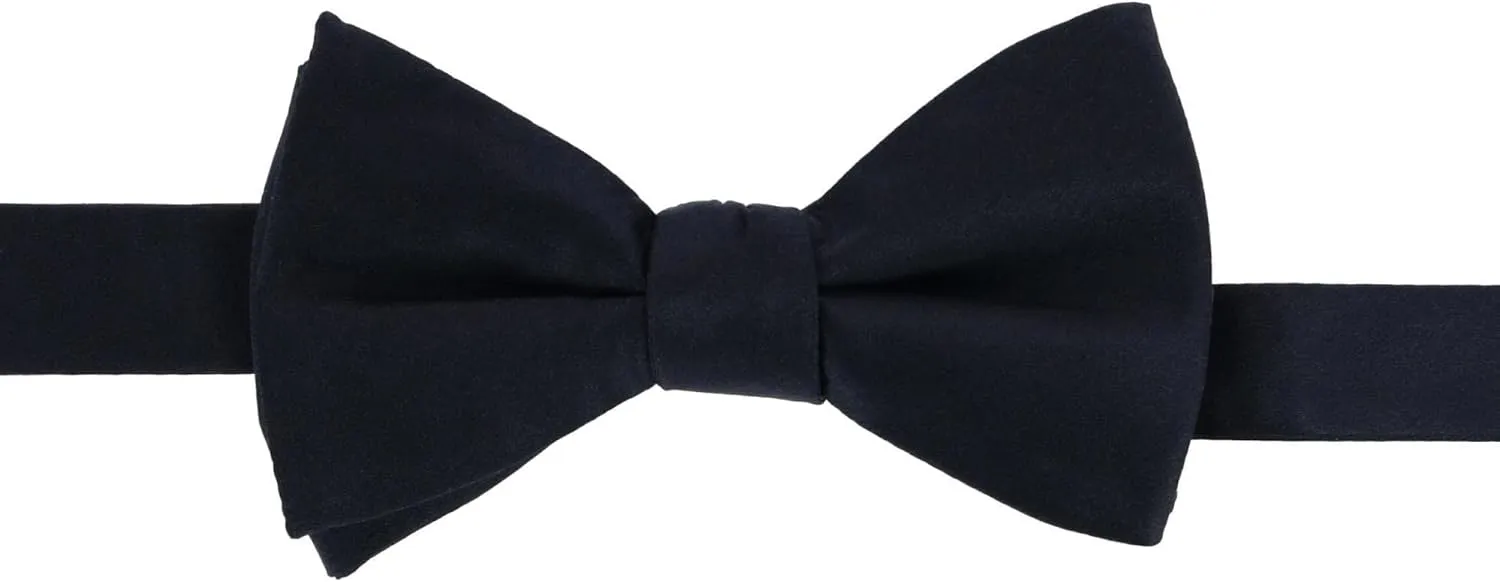 Trafalgar Men's Sutton Solid Color Silk Self-Tie Bow Tie