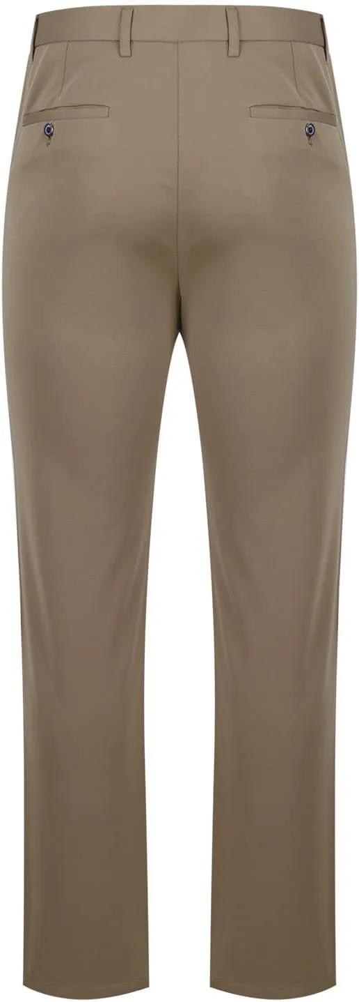 Wide Leg Pants for Men High Waist Straight Leg Zipper Pants Business Casual Pull on Office Work Trousers
