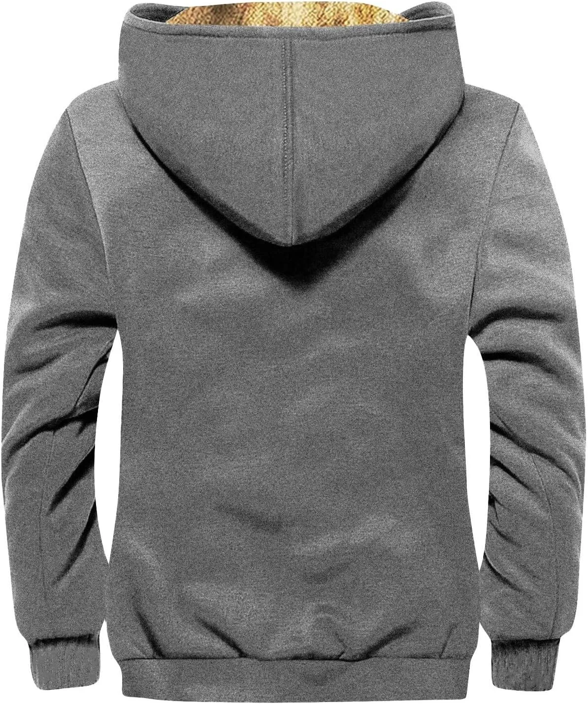 Winter Jackets for Men Fleece Sherpa Lined Warm Hoodie Jacket Heavyweight Sweatshirt Zip Up Sweatshirt Coat with Pockets