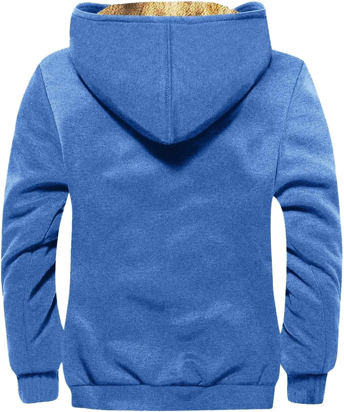 Winter Jackets for Men Fleece Sherpa Lined Warm Hoodie Jacket Heavyweight Sweatshirt Zip Up Sweatshirt Coat with Pockets