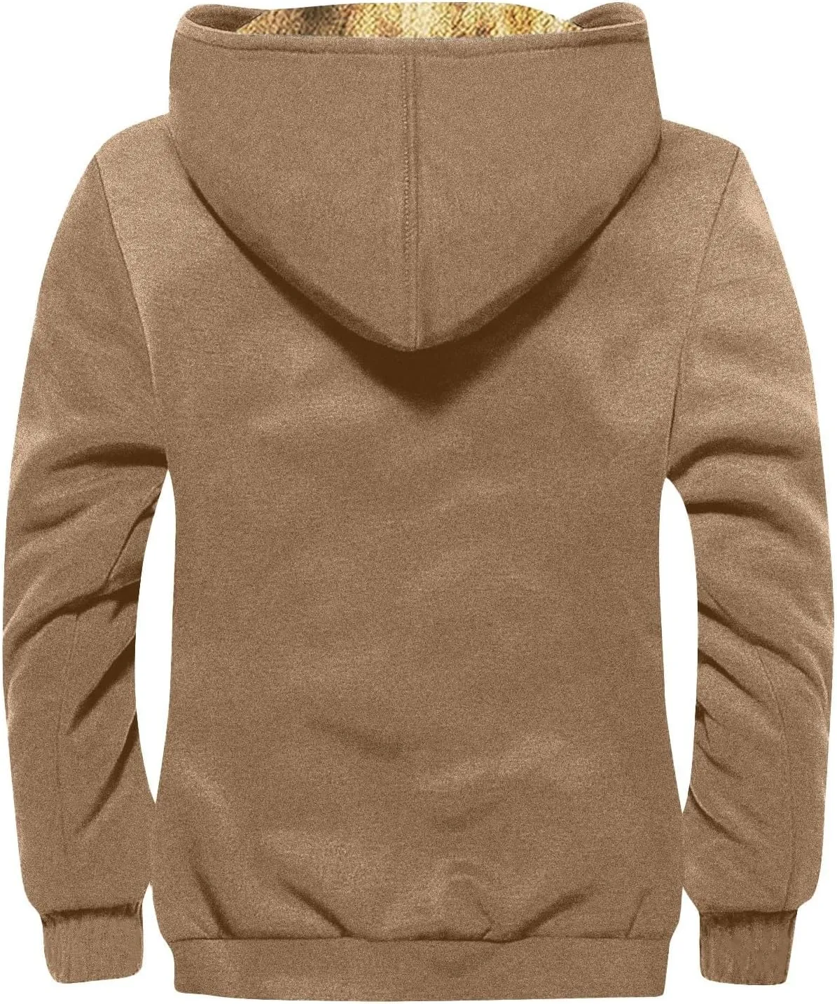Winter Jackets for Men Fleece Sherpa Lined Warm Hoodie Jacket Heavyweight Sweatshirt Zip Up Sweatshirt Coat with Pockets