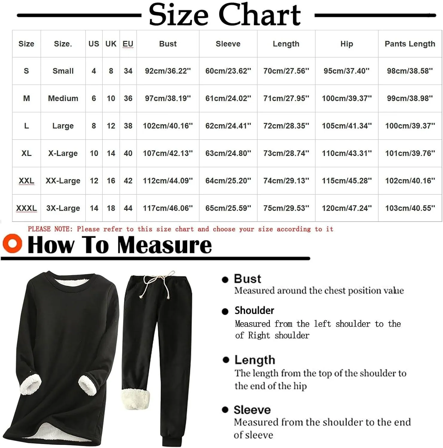 Women Fleece Lined Lounge Set Fall Winter 2 Piece Loungewear Soft Warm Fuzzy Pajamas Long Sleeve Tops with Pants Sets