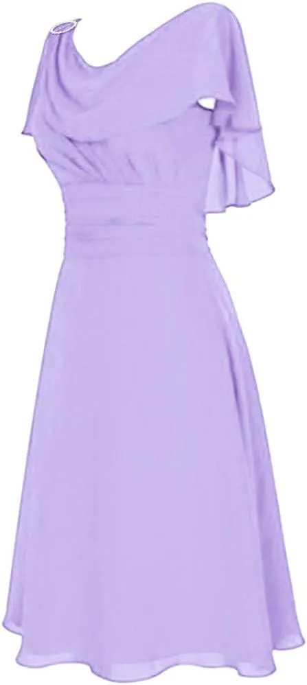 Women Formal Wedding Bridesmaid Dress Plus Size High-Waist Party Ball Prom Gown Cocktail Dresses