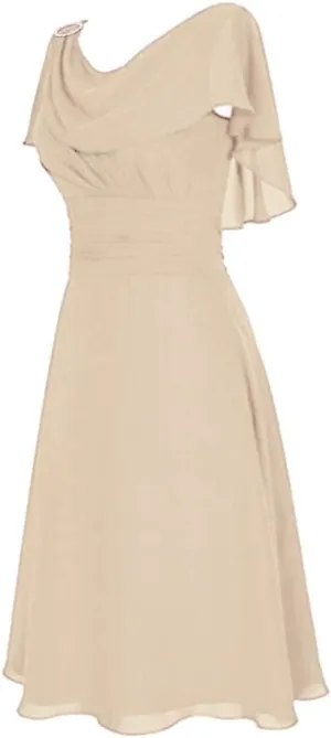 Women Formal Wedding Bridesmaid Dress Plus Size High-Waist Party Ball Prom Gown Cocktail Dresses