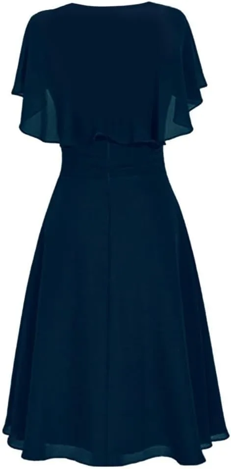 Women Formal Wedding Bridesmaid Dress Plus Size High-Waist Party Ball Prom Gown Cocktail Dresses