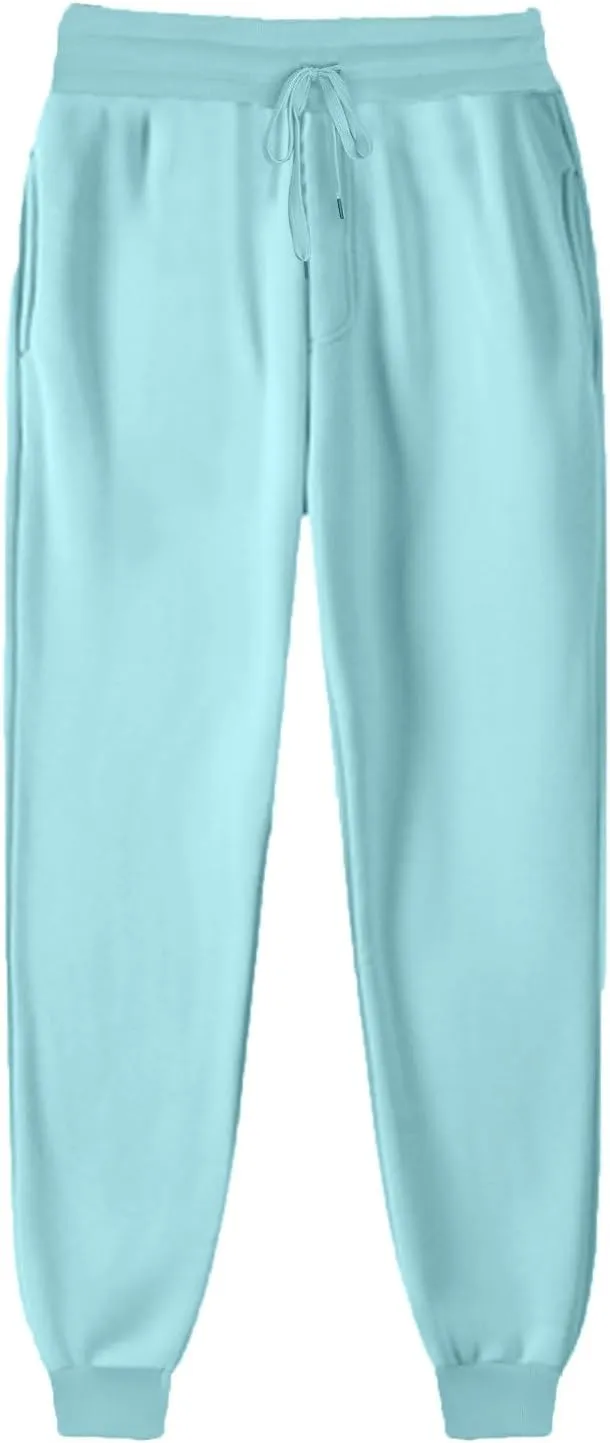 Womens Baggy Lounge Workout Cotton Sweatpants,Women’s Soft Running Modest Outfits,Drawstring Soft Sports Trousers