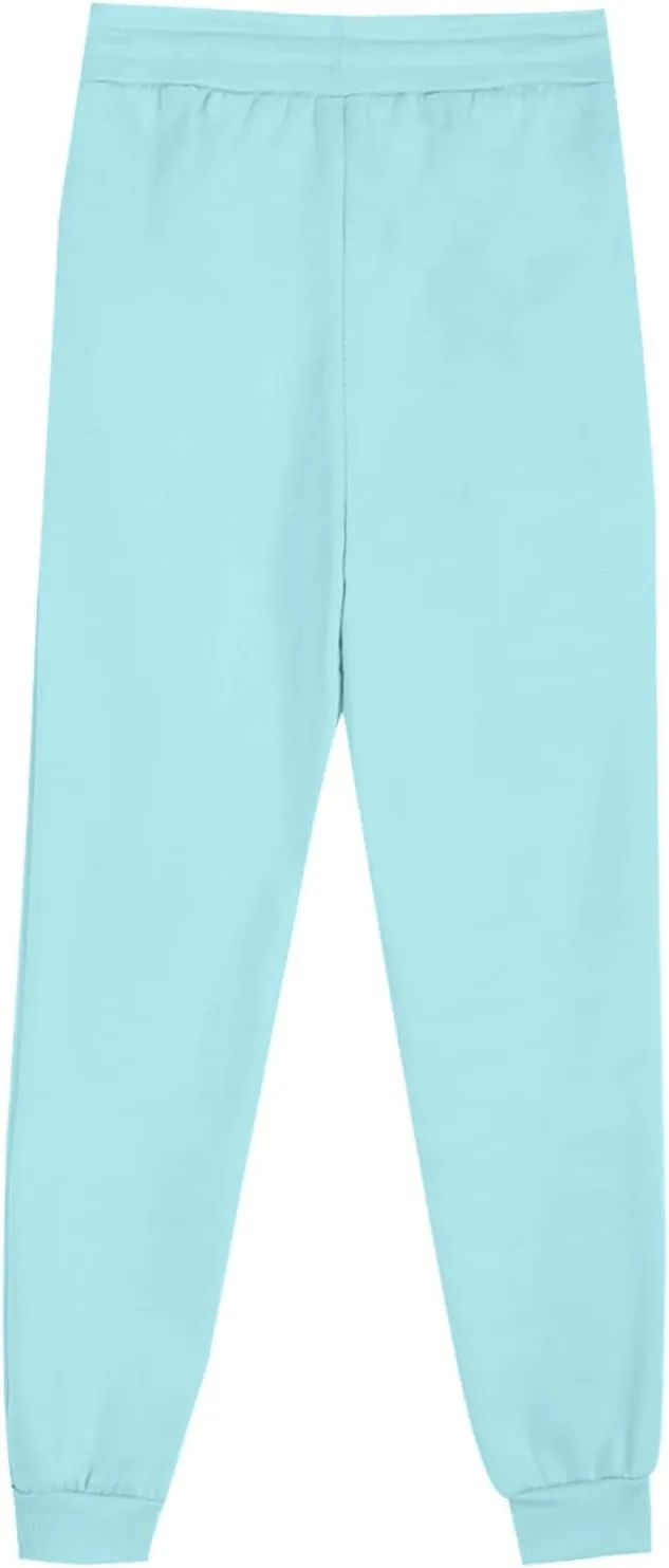 Womens Baggy Lounge Workout Cotton Sweatpants,Women’s Soft Running Modest Outfits,Drawstring Soft Sports Trousers