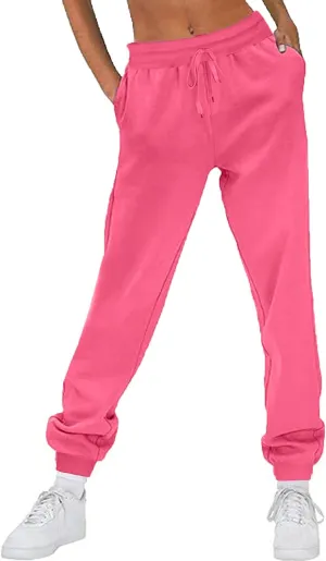 Womens Baggy Lounge Workout Cotton Sweatpants,Women’s Soft Running Modest Outfits,Drawstring Soft Sports Trousers