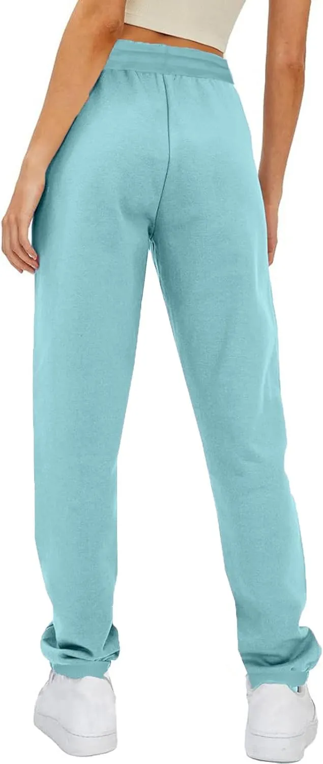 Womens Baggy Lounge Workout Cotton Sweatpants,Women’s Soft Running Modest Outfits,Drawstring Soft Sports Trousers