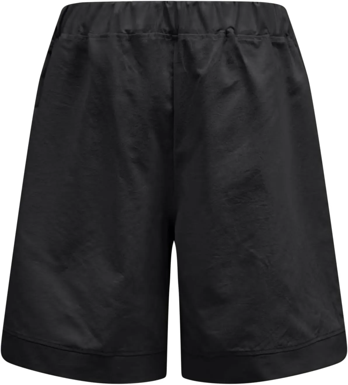 Womens Bermuda Shorts with Pockets Elastic Waist Cotton Linen Pant Casual Beach Holiday Vacation Bottoms Summer Shorts