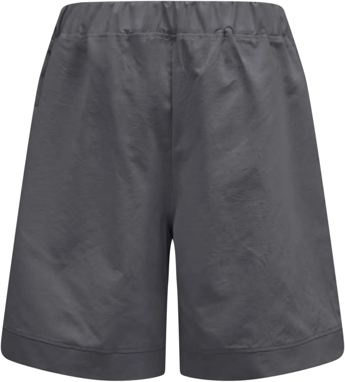 Womens Bermuda Shorts with Pockets Elastic Waist Cotton Linen Pant Casual Beach Holiday Vacation Bottoms Summer Shorts