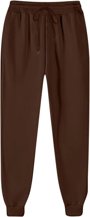 Women's Joggers Fleece Lined Sweatpants Warm Winter Pants High Waisted Casual Pants Comfy Lounge Pants with Pockets