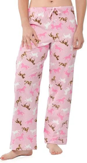 Women's Pure Cotton Flannel Pajama Lounge Bottoms