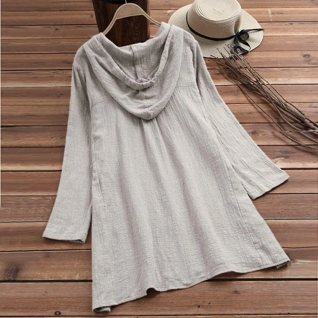 Women's Short Sleeve Linen Shirt Casual V Neck Oversized T Shirts Solid Color Loose Summer Tee Top