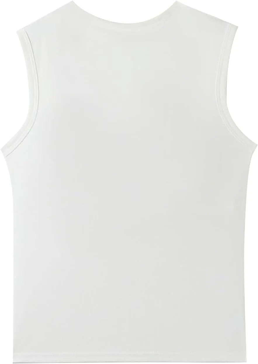 Women's Square Neck Spaghetti Strap Tank Tops with Built in Bra Seamless Camisole Yoga Sport Bra Silm Fit Cute Top