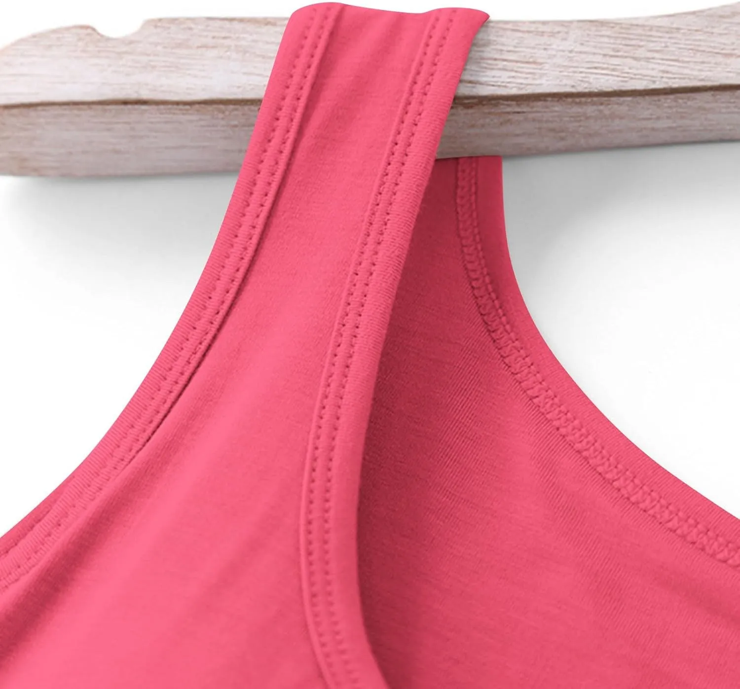 Womens Tank Tops with Built in Bra Summer Casual Basic Modal Padded Yoga Shirts Loose Stretch Workout Camisoles Tees