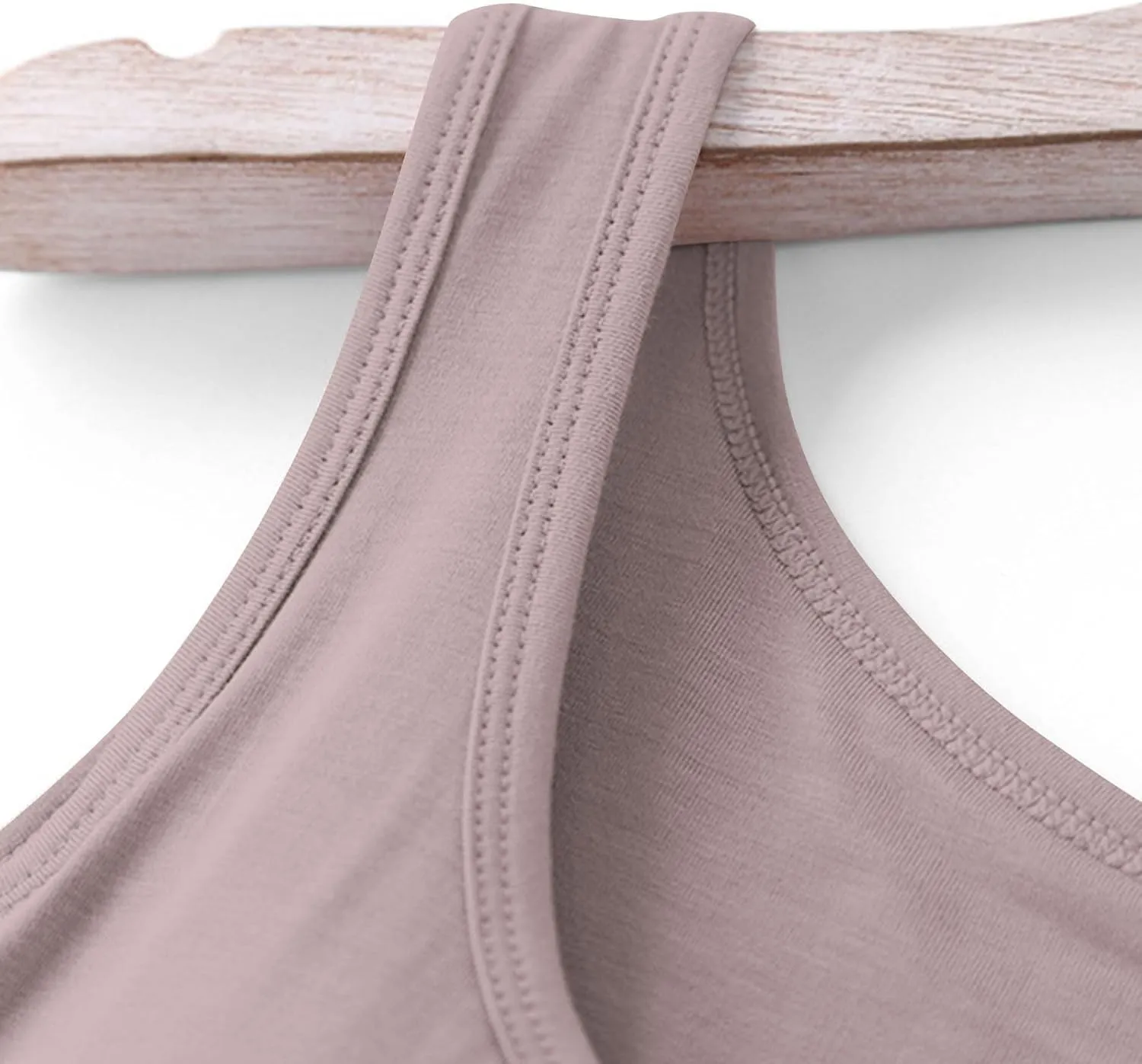Womens Tank Tops with Built in Bra Summer Casual Basic Modal Padded Yoga Shirts Loose Stretch Workout Camisoles Tees