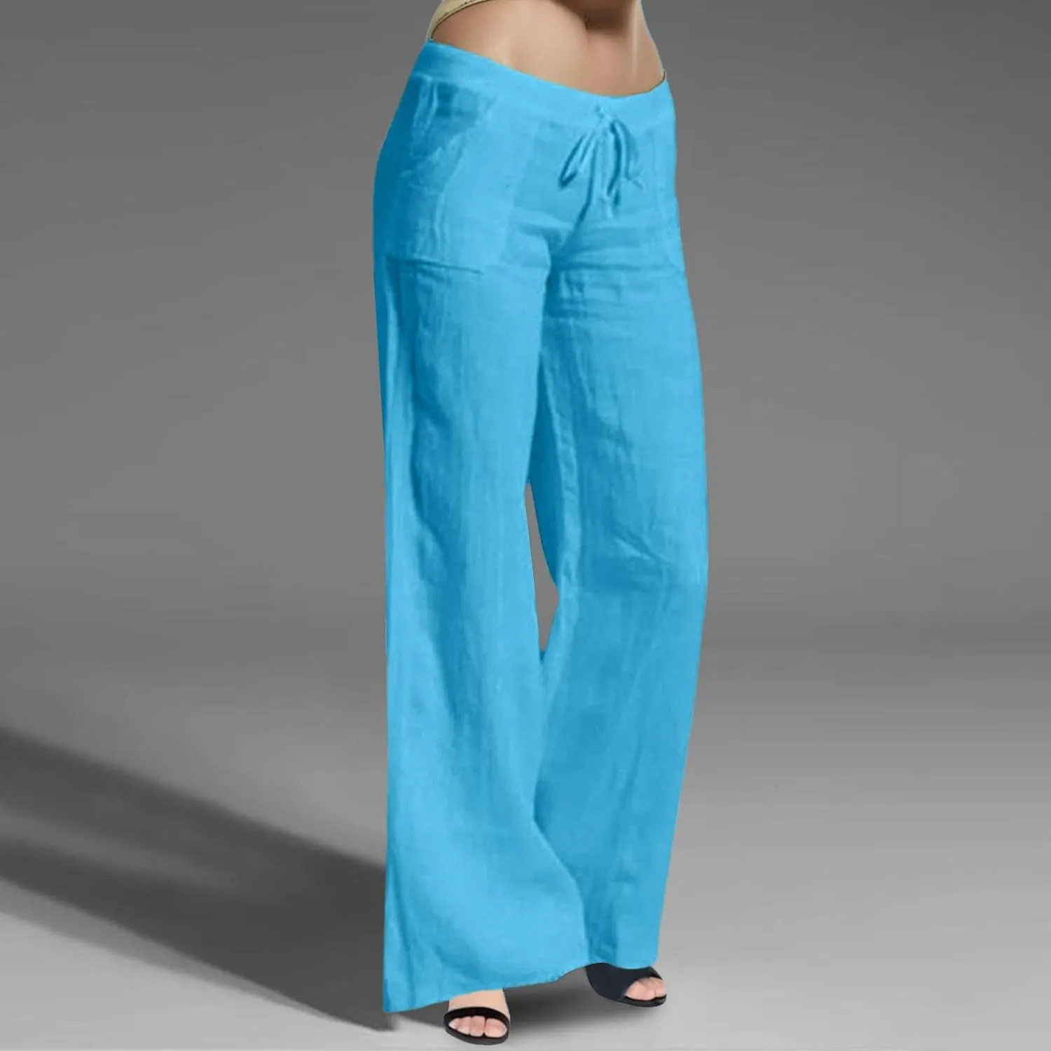 Women's Wide Leg Sweatpants Winter Fit Sports Slacks with Pockets Fleece Lined Water Resistant