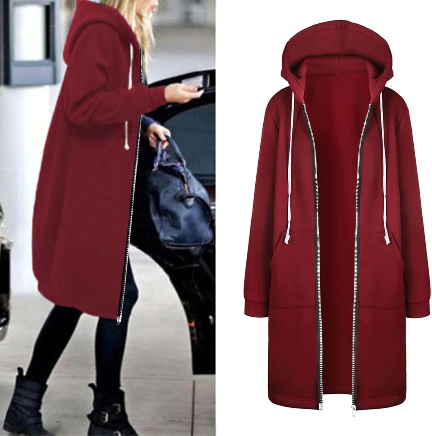 Women's Winter Coats Blouse Thin Coat Trench Long Jacket Ladies Slim Long Belt Elegant Trench Coat for Women 2023