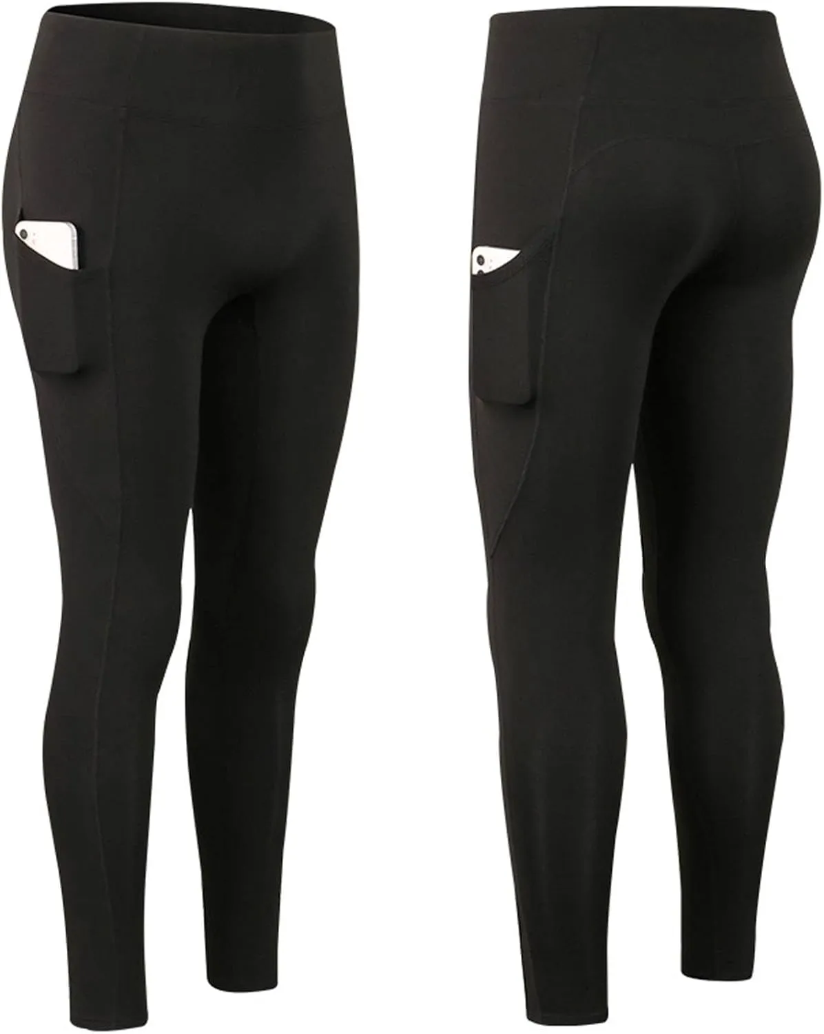 Wool Lined High Waist for Women Winter Thermal Thick Running Tights Soft & Slim Soft Yoga Pants