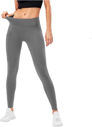 Wool Lined High Waist for Women Winter Thermal Thick Running Tights Soft & Slim Soft Yoga Pants