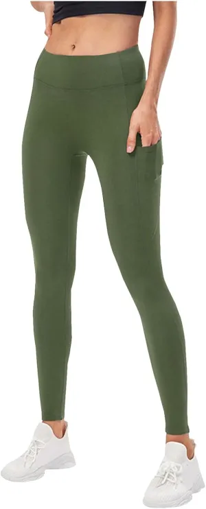 Wool Lined High Waist for Women Winter Thermal Thick Running Tights Soft & Slim Soft Yoga Pants