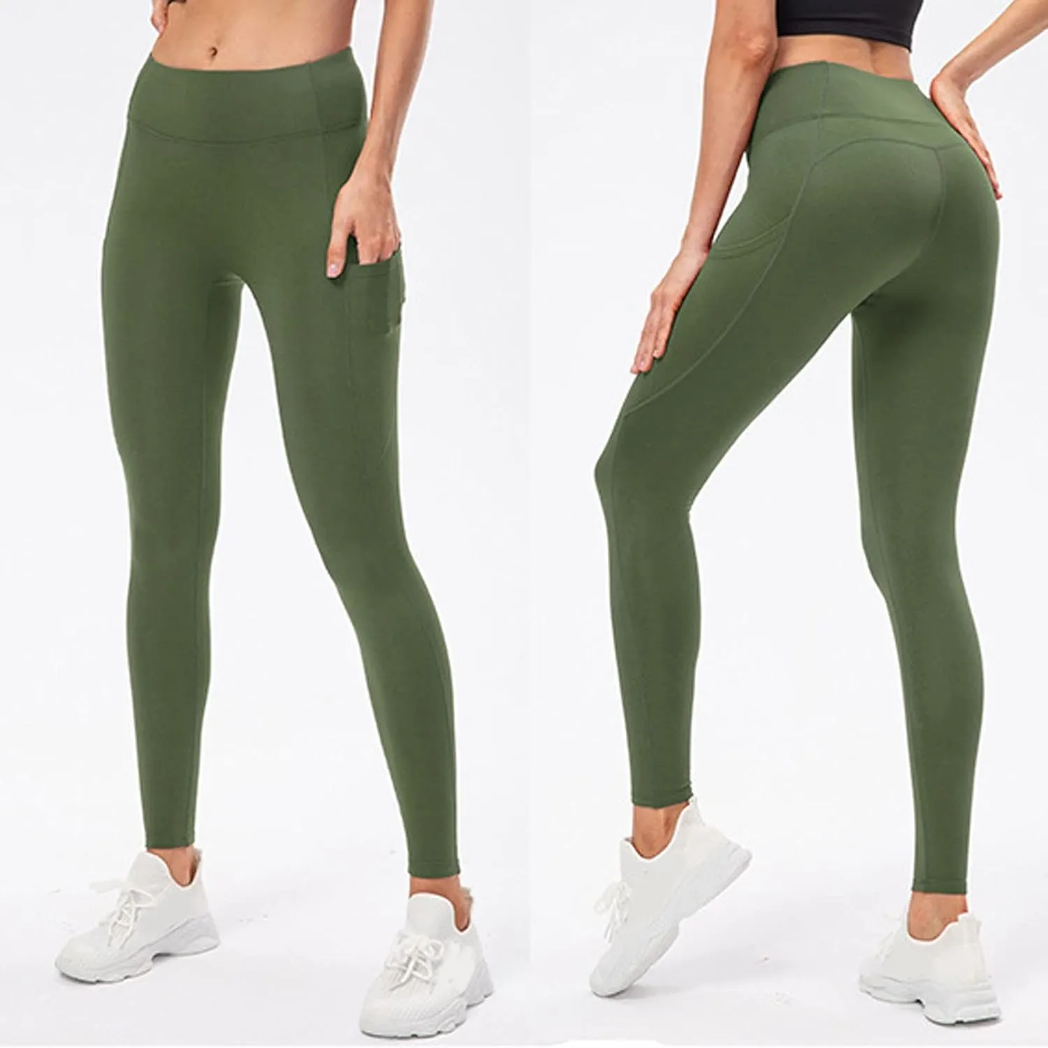Wool Lined High Waist for Women Winter Thermal Thick Running Tights Soft & Slim Soft Yoga Pants