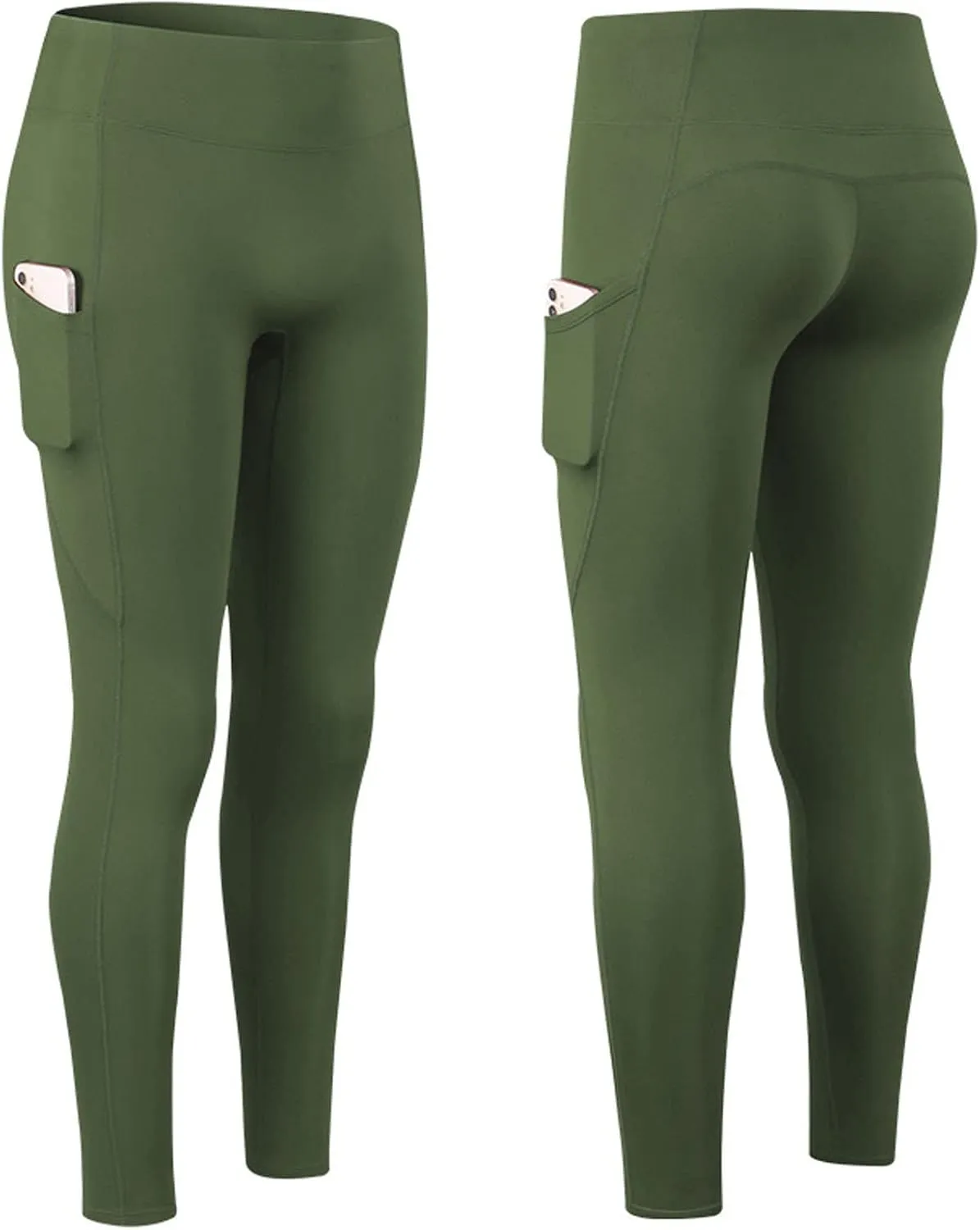 Wool Lined High Waist for Women Winter Thermal Thick Running Tights Soft & Slim Soft Yoga Pants