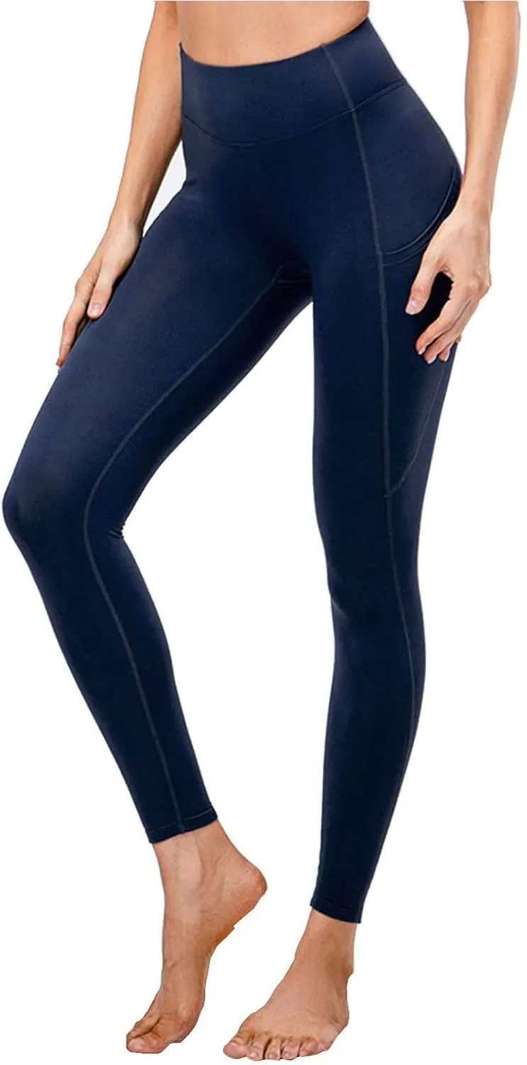 Wool Lined High Waist for Women Winter Thermal Thick Running Tights Soft & Slim Soft Yoga Pants