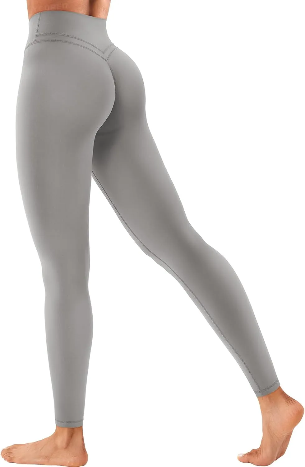 YEOREO Cross Waist Butt Lifting Workout Leggings for Women Hidden Scrunch Yoga Pants Crossover Tummy Control Leggings