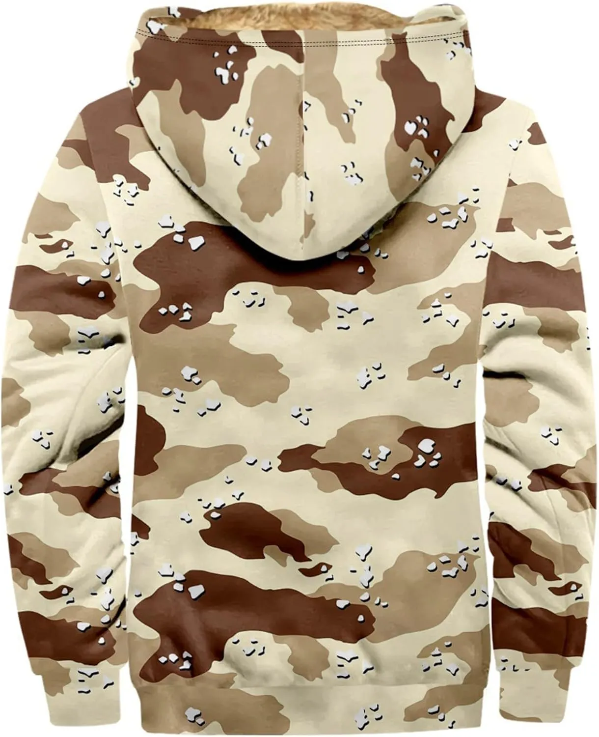 Yesunpxs Winter Jackets for Men Heavyweight Sweatshirt Hoodie Coat Fleece Sherpa Lined Zip Up Sweatshirt Jacket with Pockets