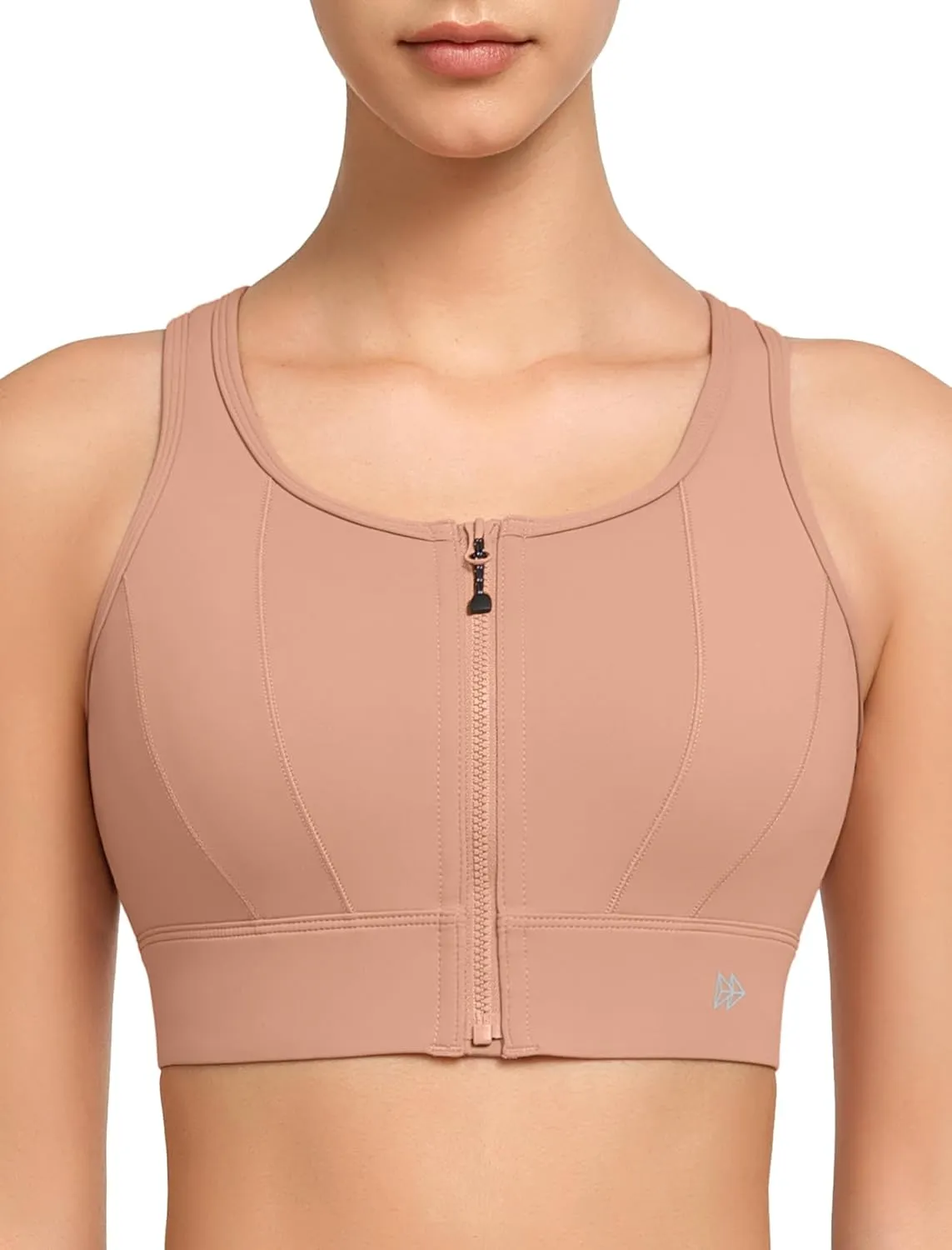 Yvette Front Closure Sports Bras for Women High Support Large Bust Supportive Sports Bra High Impact for Running