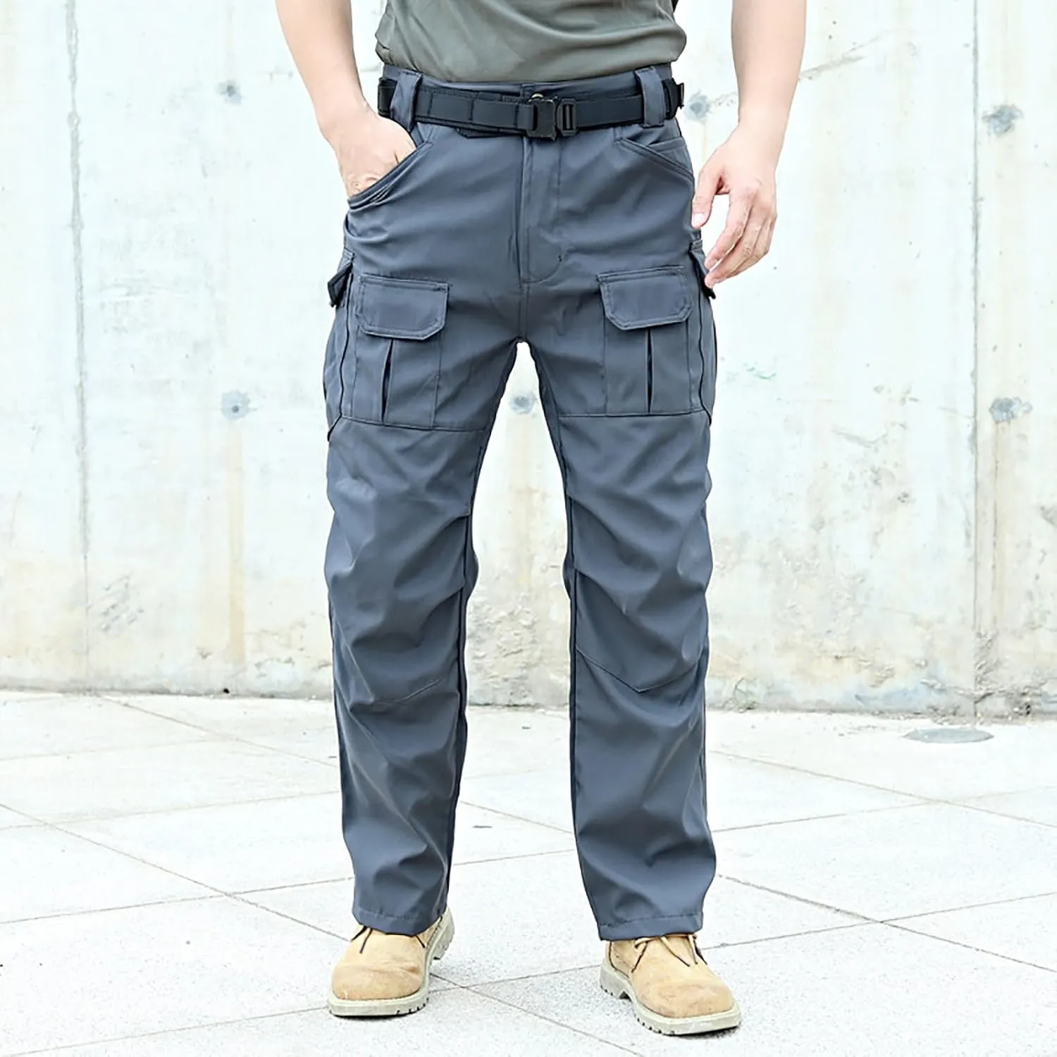 Zeiyignr Hiking Pants for Men Casual Ripstop Outdoor Tactical Cargo Pants with Multi Pockets for Work Travel Camping Fishing